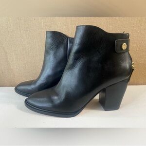 🖤 Louise et Cie Thisbe black leather ankle boots Women Size 9/40 NWOT 🖤